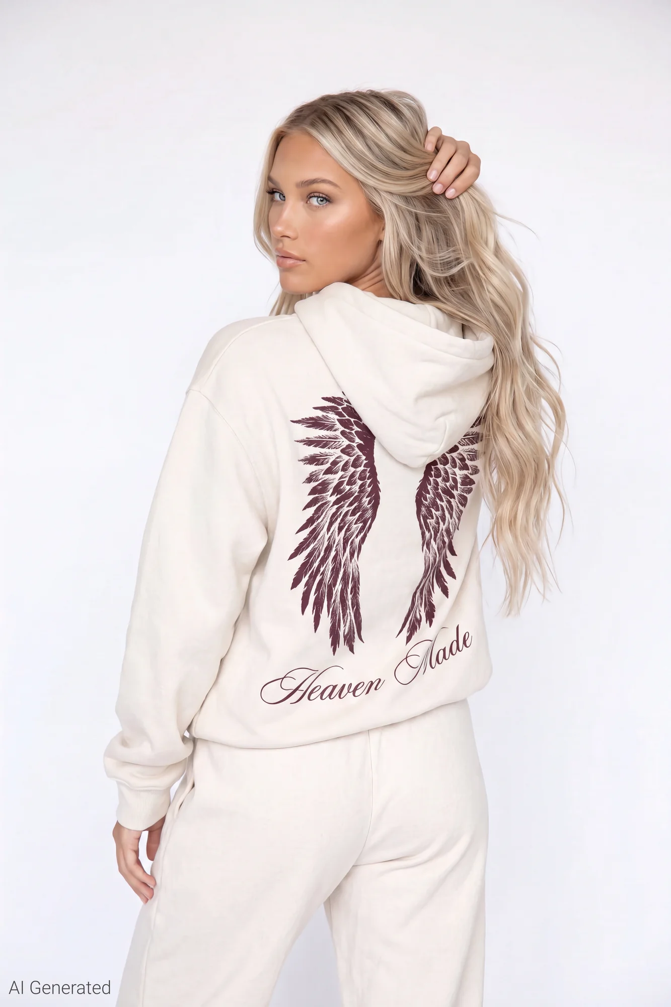 Fleece Oversized Graphic Hoodie