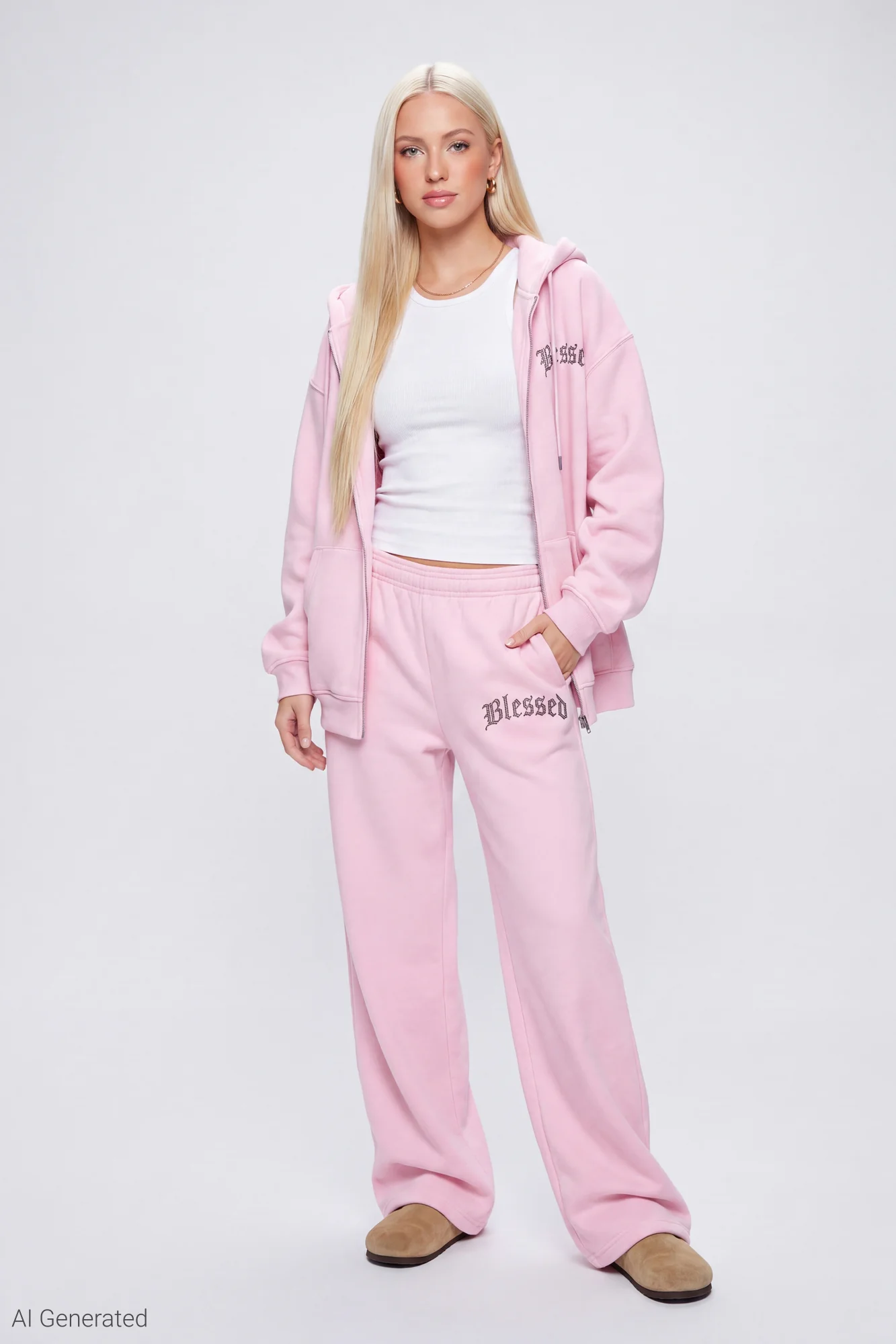 Fleece Graphic Ultra Wide Sweatpant