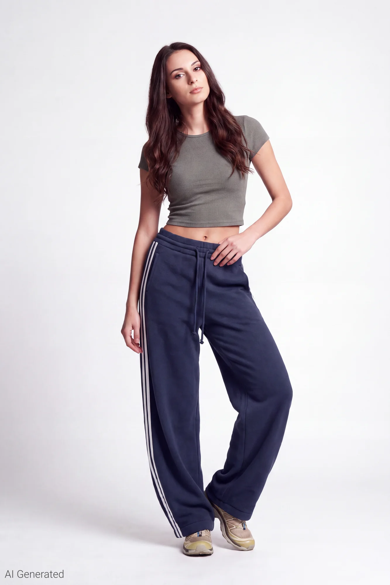 Fleece Barrel Leg Sweatpant