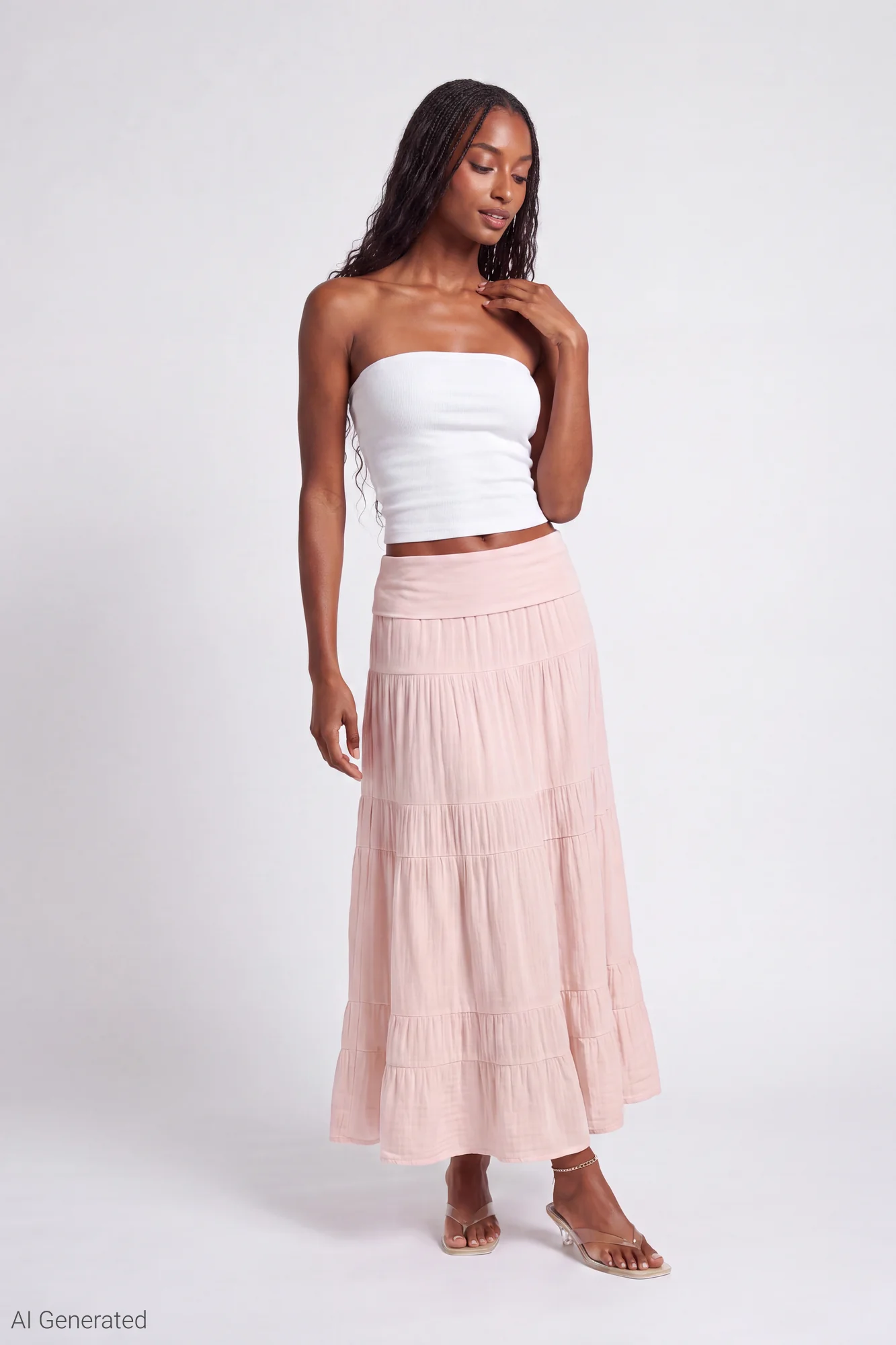 Multiway Maxi Dress Foldover Skirt