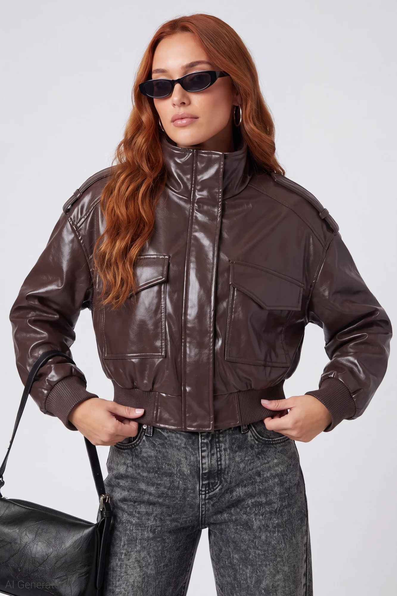 Faux Leather Jacket