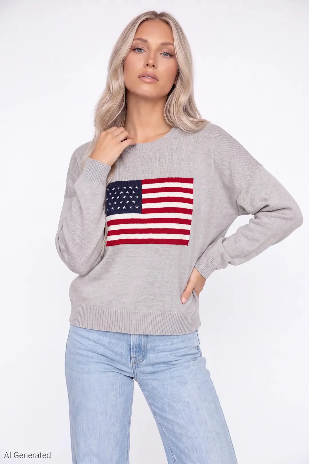 Jacquard Knit Sweater