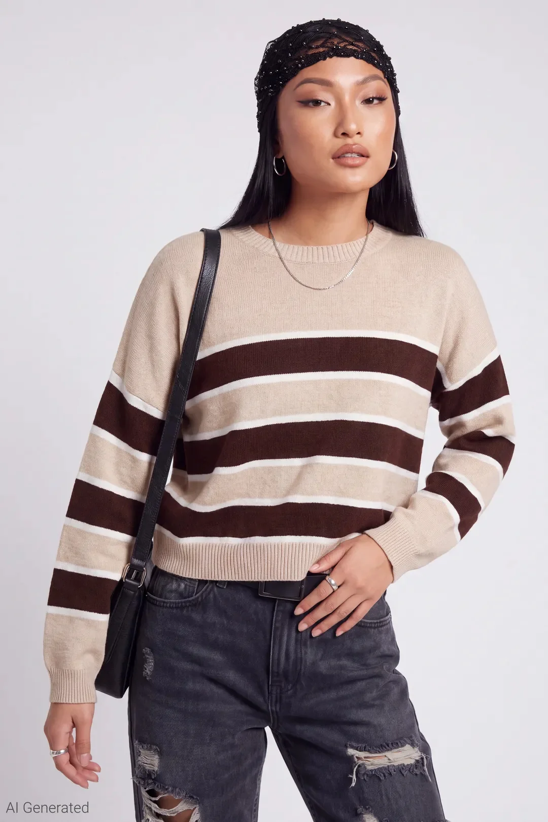 Striped Crewneck Sweater