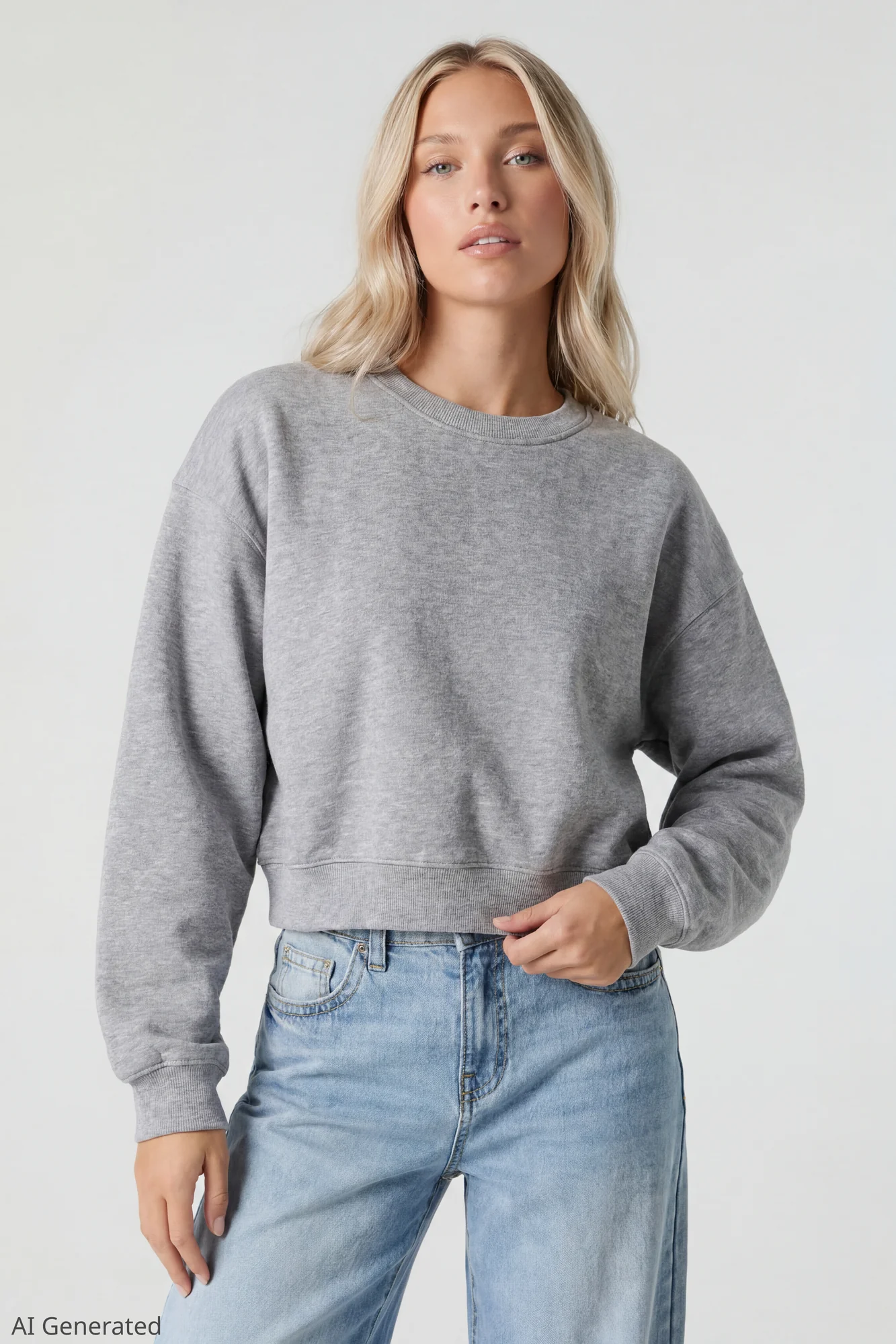 Fleece Boxy Sweatshirt