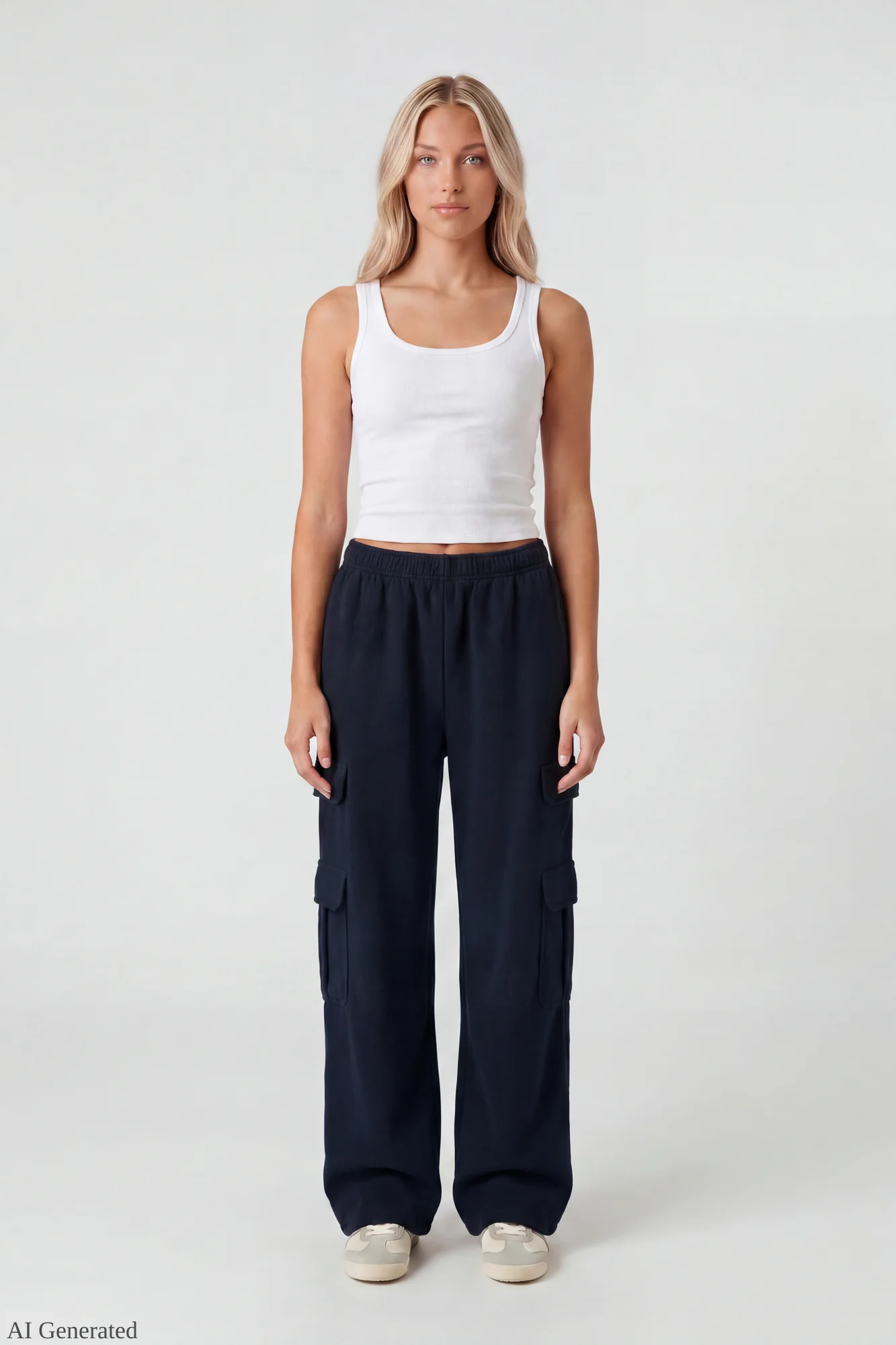 Fleece Ultra-Wide Cargo Sweatpant