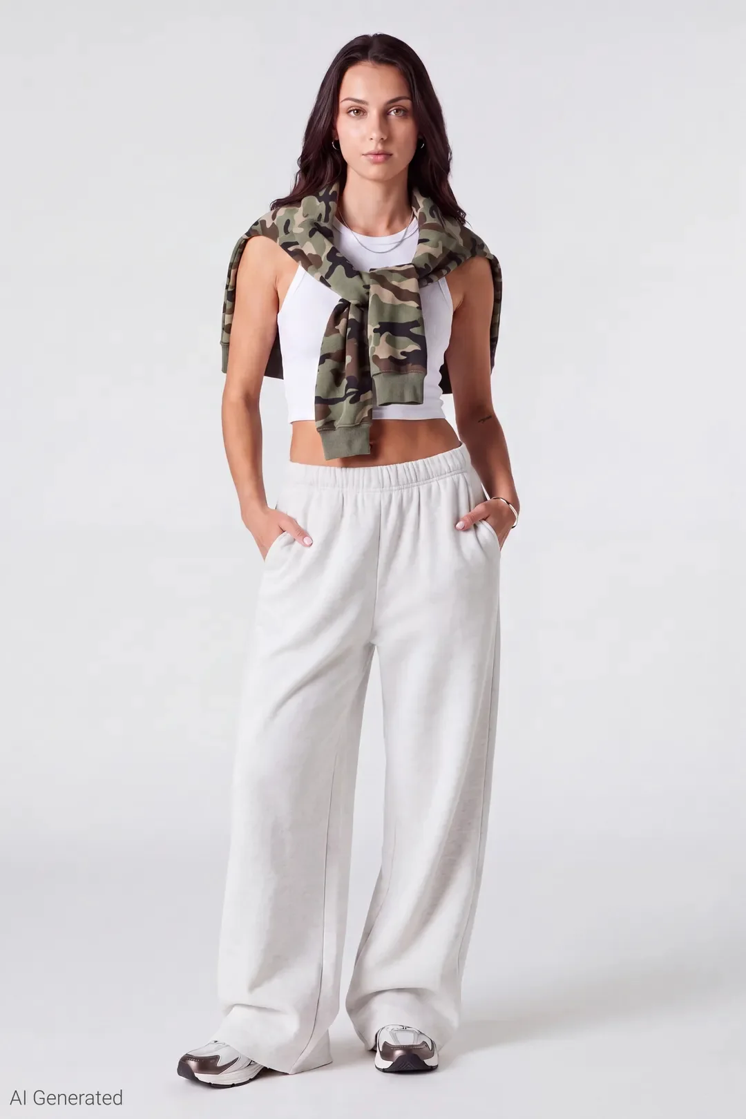 Fleece Ultra Wide Leg Sweatpant