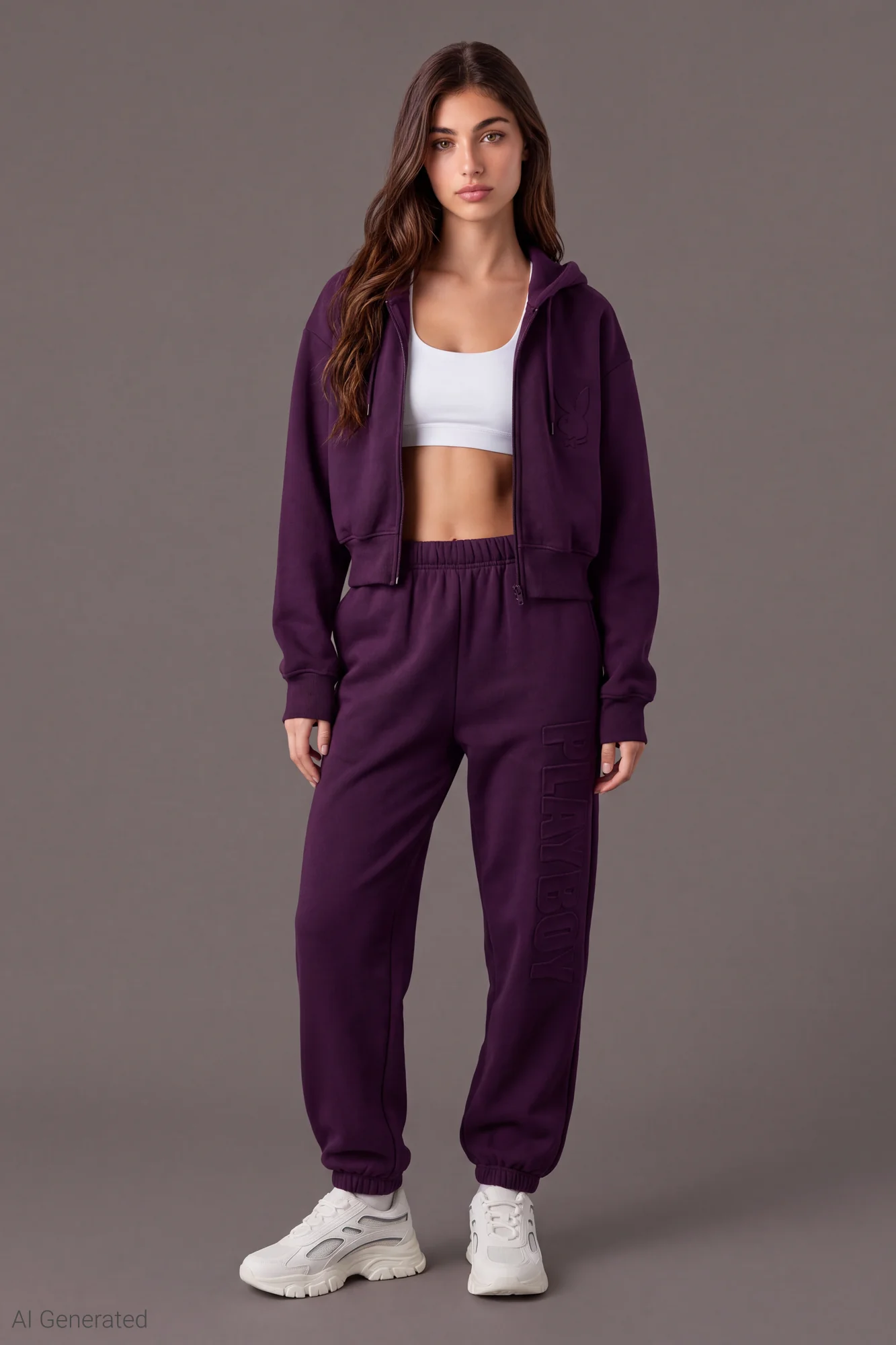 Playboy Embossed Boyfriend Fleece Jogger