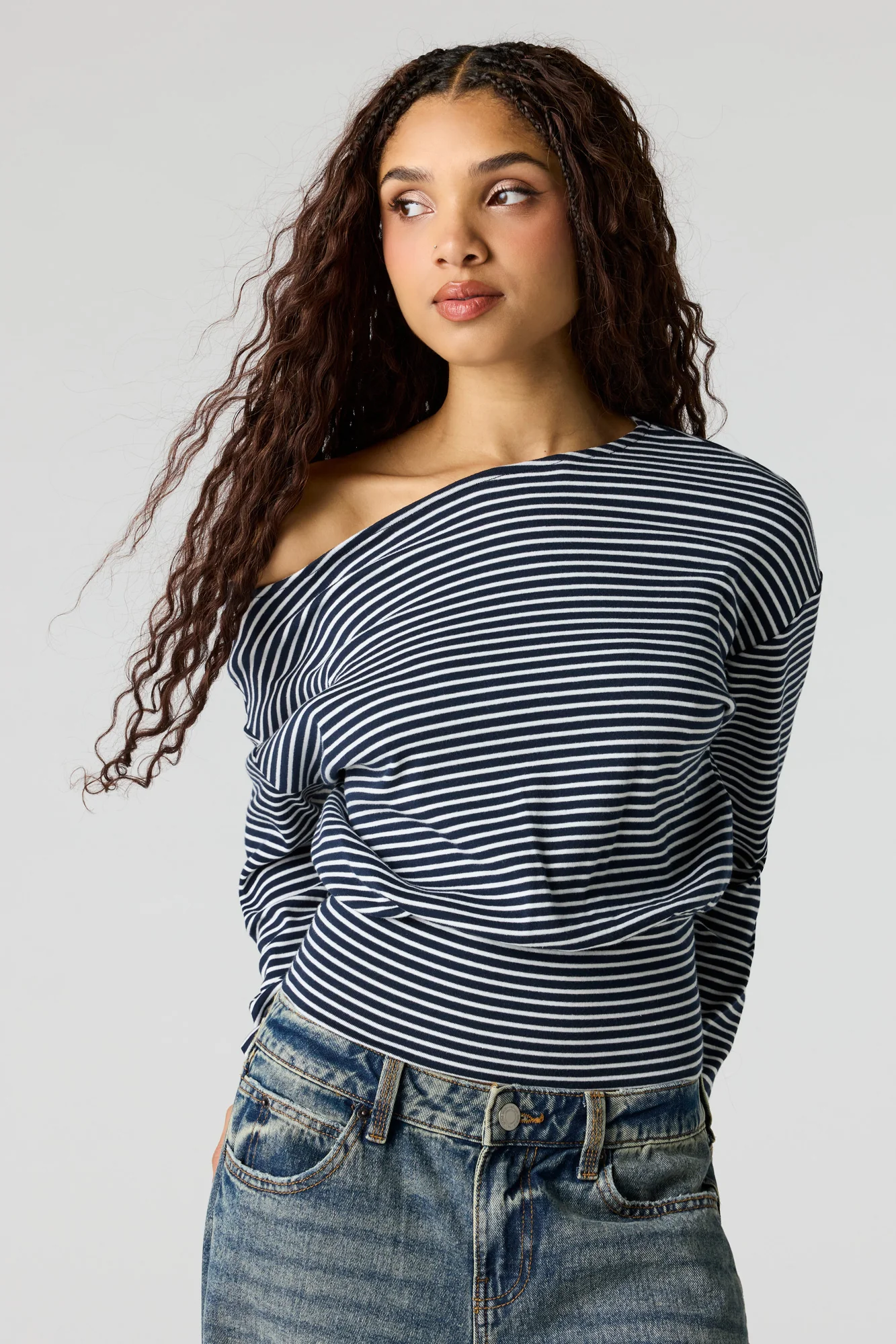 Off Shoulder Long Sleeve Top