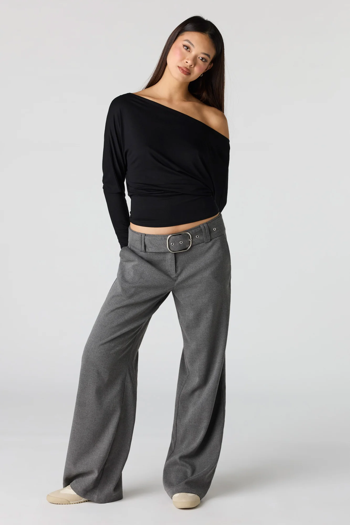 Belted Wide Leg Pant