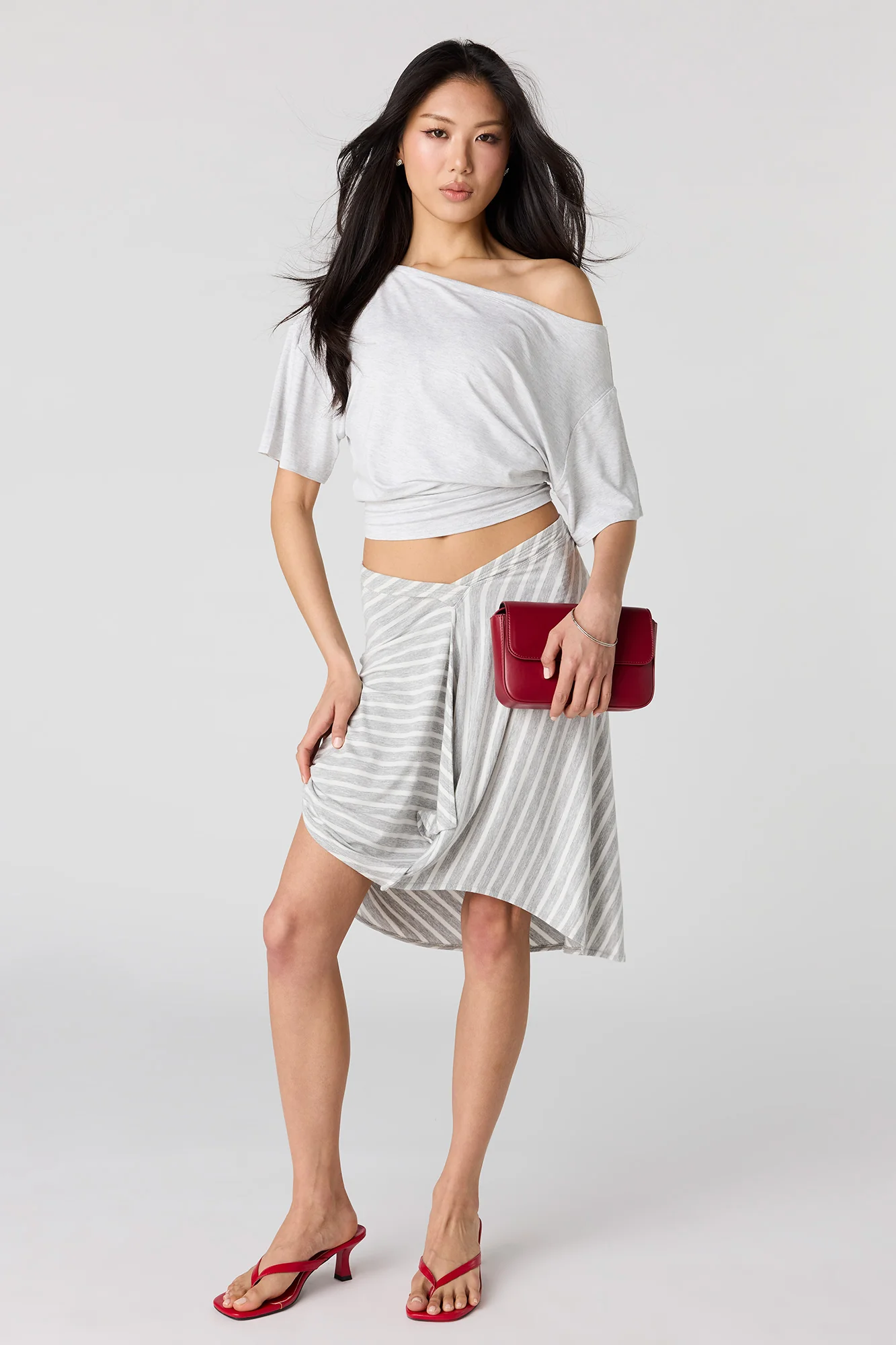Asymmetrical Midi Skirt