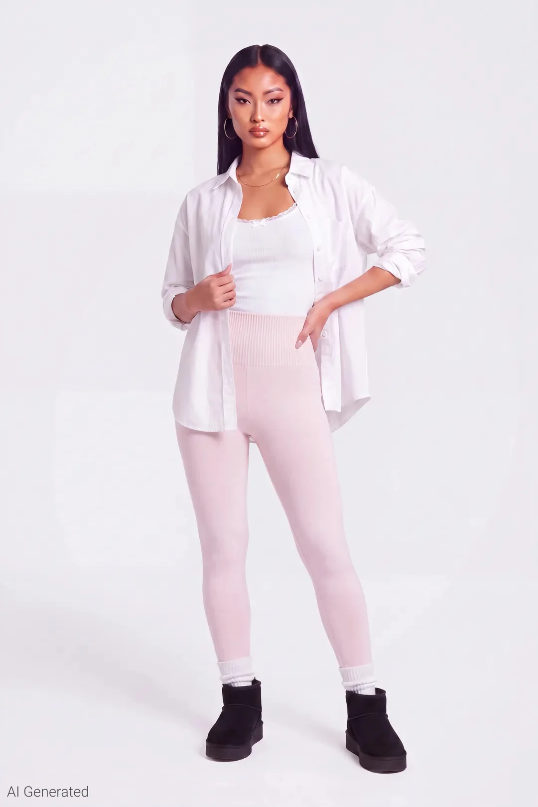 High Rise Ribbed Seamless Legging