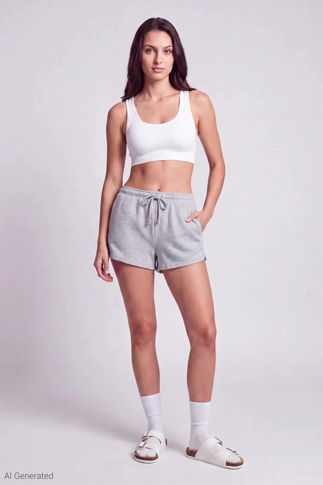 French Terry Drawstring Short 2