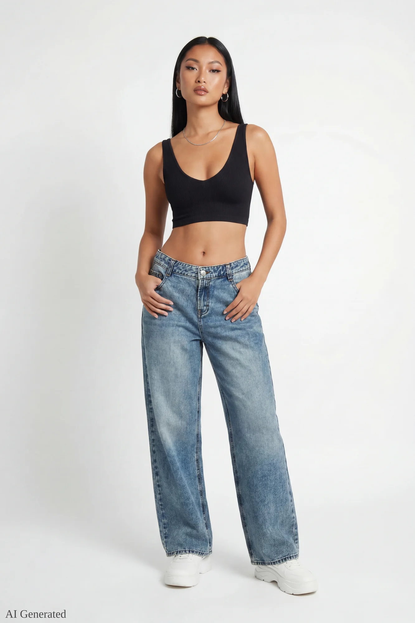 London Low Rise Super Baggy Vintage Medium Jean