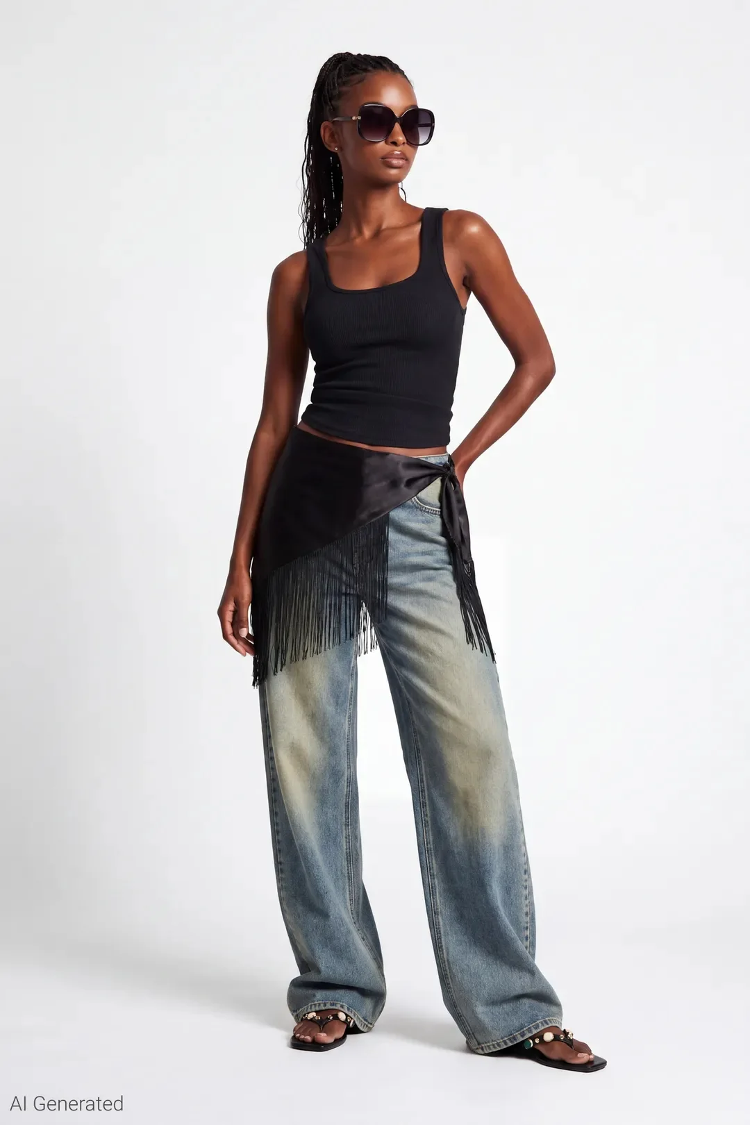 Paris Stretch High Rise Wide Leg Vintage Medium Jean