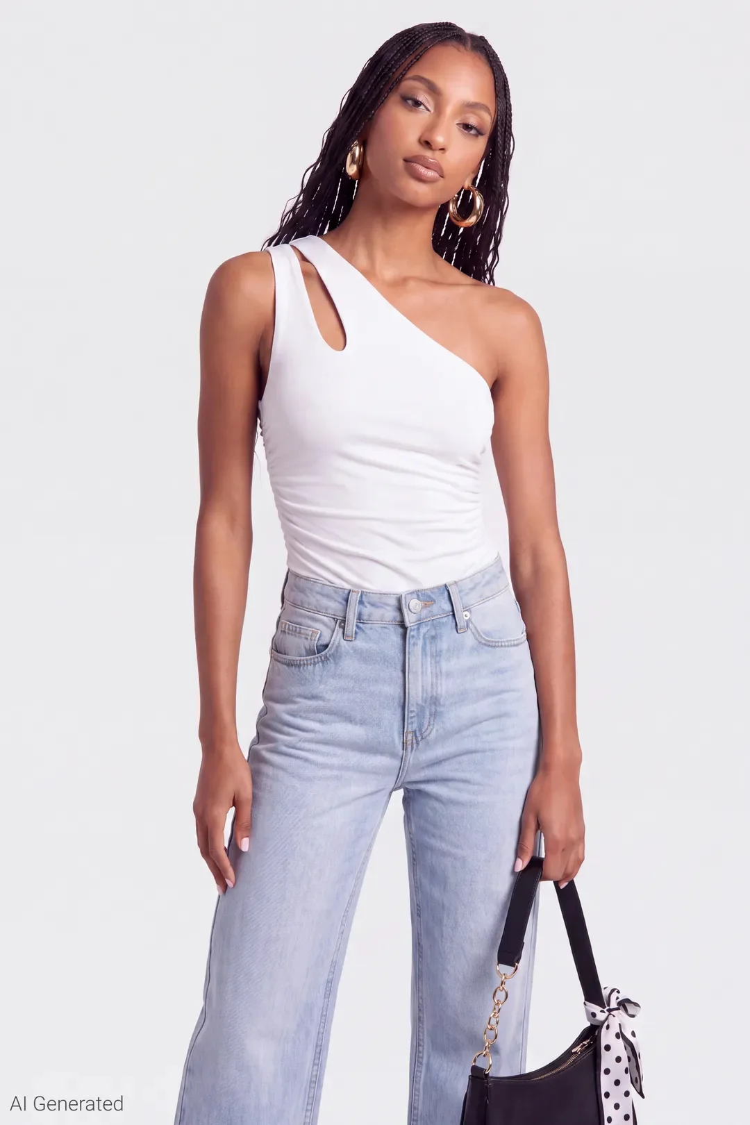 Luxe Heavy Contour One Shoulder Bodysuit