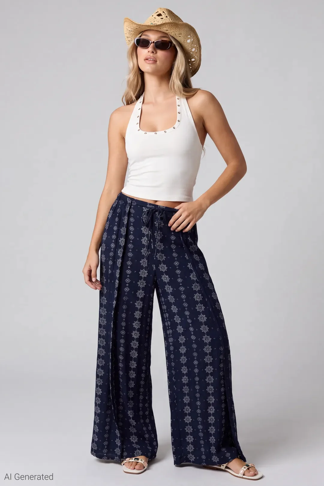 Wrap Palazzo Pant